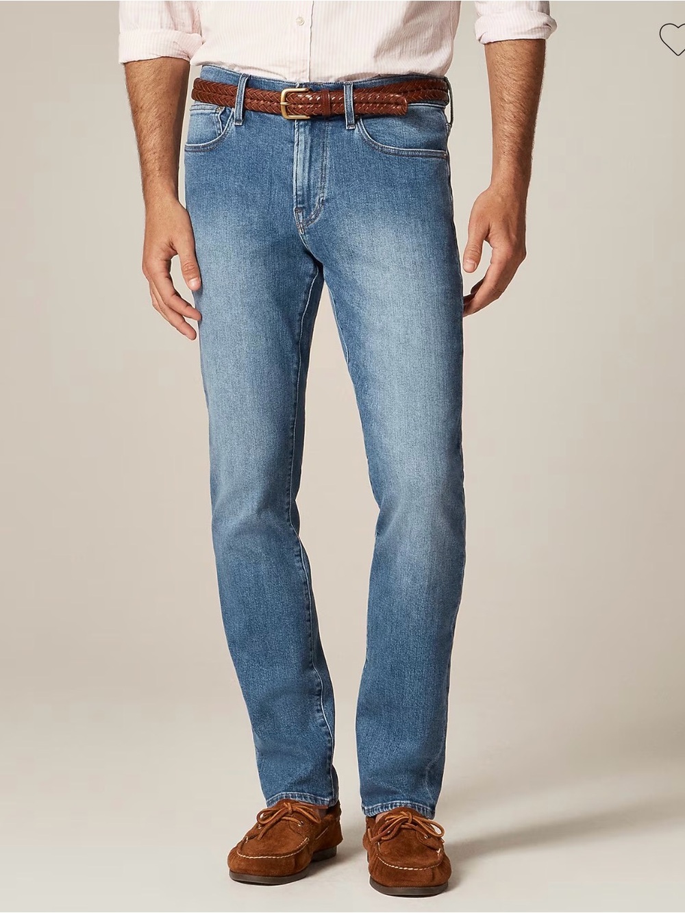 J Crew Men’s 484 Slim-fit stretch jean in medium wash (32/30 and 33/30)